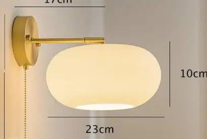 Afralia™ Ceramic Wall Lamp with Knob Switch - Home Lighting