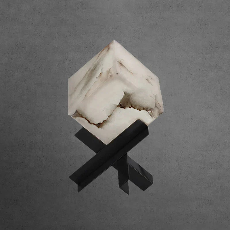 Afralia™ Cube Marble Table Lamp for Nordic Style Decoration