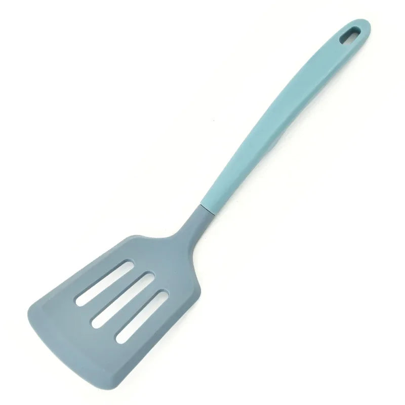 Afralia™ Silicone Kitchen Utensils Set for Cooking - Large Turner, Spatula, and Fish Frying Shovel