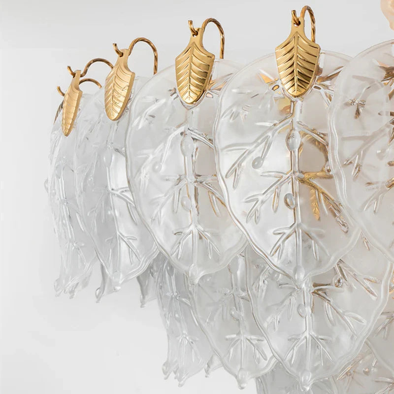 Glass Tree Shape Afralia™ Luxury Glass Tree Shape Ceiling Chandelier for Living Room an