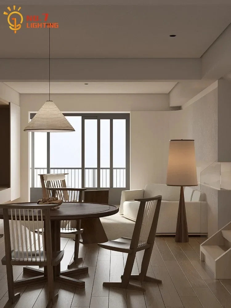 Afralia™ Zen Art Noguchi Akari Pendant Lights LED E27 for Bar Restaurant Homestay
