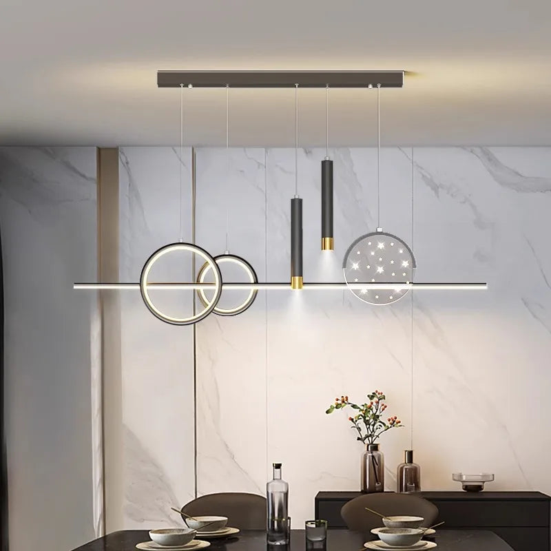 Afralia™ LED Pendant Chandeliers for Modern Living and Dining Rooms