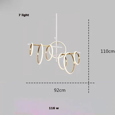 Afralia™ LED Dimmable Art Deco Chandelier Lighting for Dining Room & Foyer