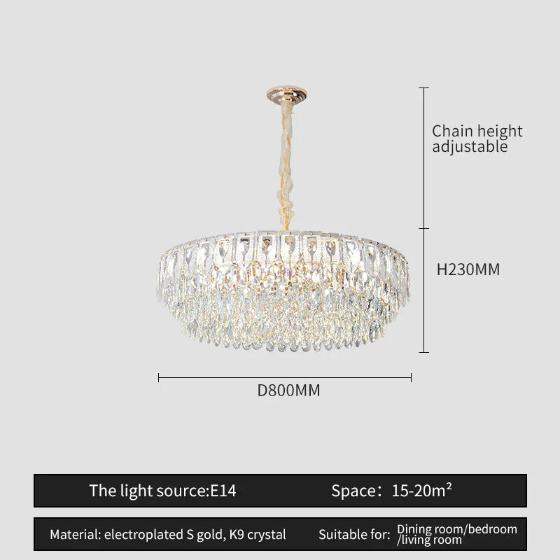 Afralia™ Crystal Chandelier: Modern Luxury Lighting for Home, Hotel, Restaurant
