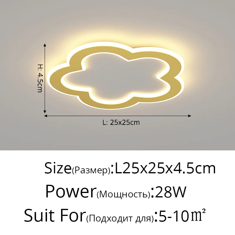 Afralia™ Square LED Ceiling Light 25cm Diameter for Home Kitchen Indoor Lighting