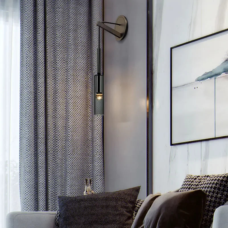 Afralia™ Elegant Crystal Wall Sconce for Bedroom Living Room TV Background