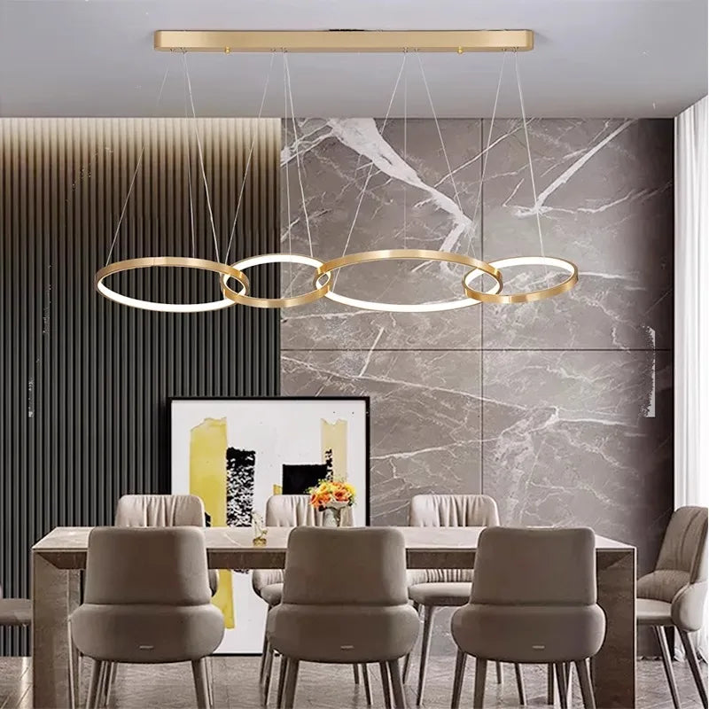Afralia™ Modern LED Pendant Chandeliers for Living Room and Dining Room