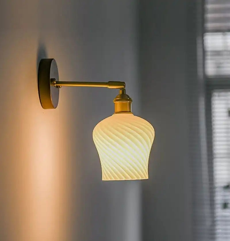 Afralia™ Green Glass Pendant Light for Bedroom Dinning Living Room