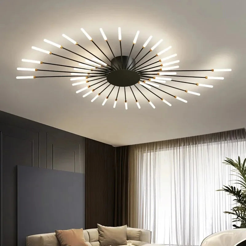 Afralia™ LED Indoor Ceiling Light: Modern Art Luster for Bedroom Hall Living Kids Room
