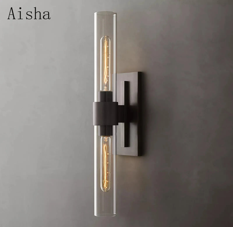 Afralia™ Modern Double Head Wall Sconce for Bedroom, Aisle, or Porch Décor