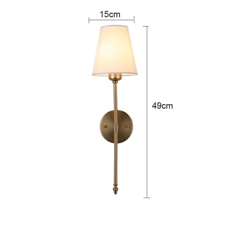 Afralia™ Nordic Fabric Wall Lamp for Bedroom, Living Room, Office, Hotel, Study