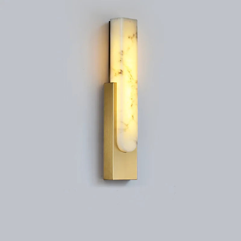 Afralia™ 7W LED Marble Wall Lamp - Modern Nordic Gold Sconces for Stylish Indoor Lighting