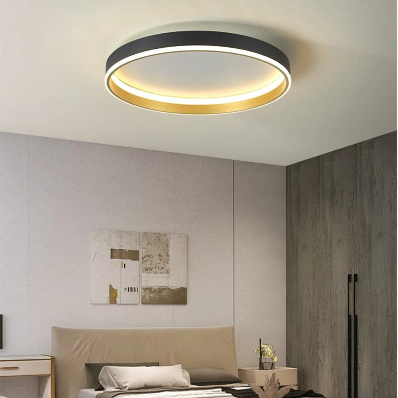 Afralia™ Modern LED Ceiling Light: Minimalist Chandelier for Bedroom, Living, and Dining Rooms