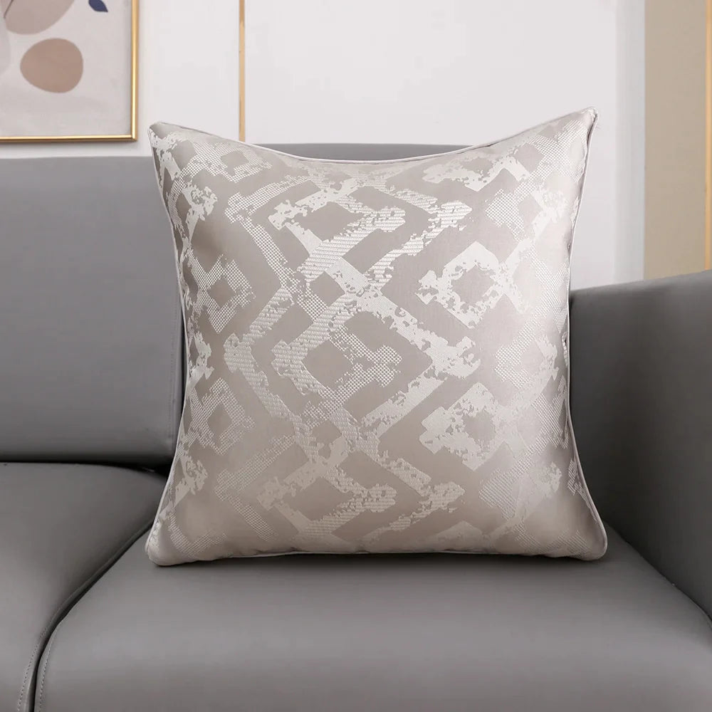 Afralia™ Jacquard Luxury Cushion Cover Set - Premium Quality Decorative Pillow Case