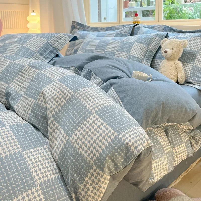 Afralia™ Cozy Cotton Bedding Set: 160X210cm Quilt Cover for Adults, Warm & Soft Duvet Cover