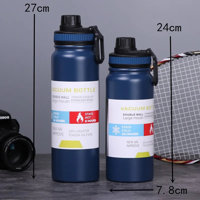 Afralia™ Stainless Steel Thermal Flask with Tea Filter - 304 Leak-proof Water Bottle