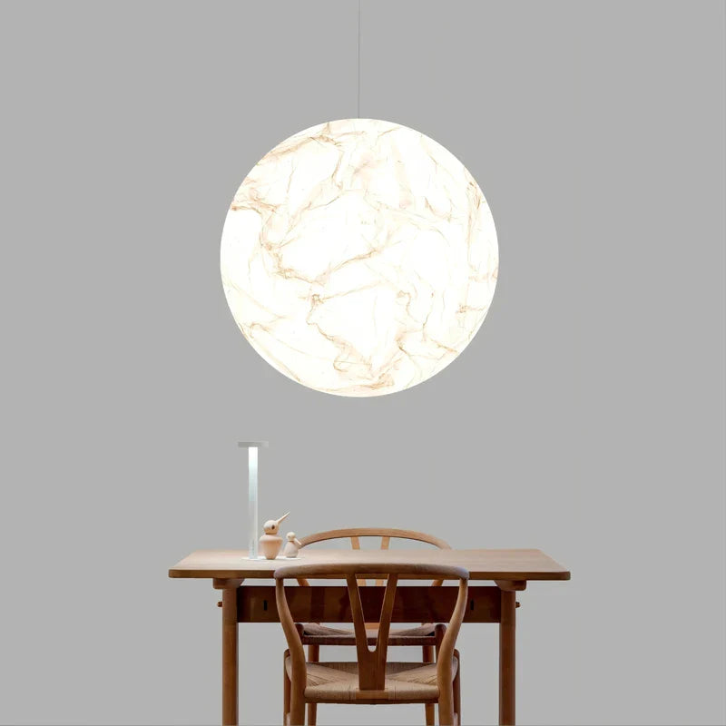 Afralia™ Nordic Moon Pendant: Minimalist Chandelier for Duplex Villa & Living Room