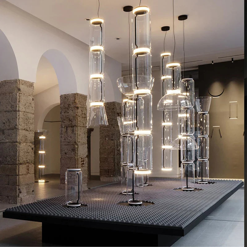 Nordic Minimalist Chandelier Led Pendant Light by Afralia™ for Home Decor and Lighting Fixtures