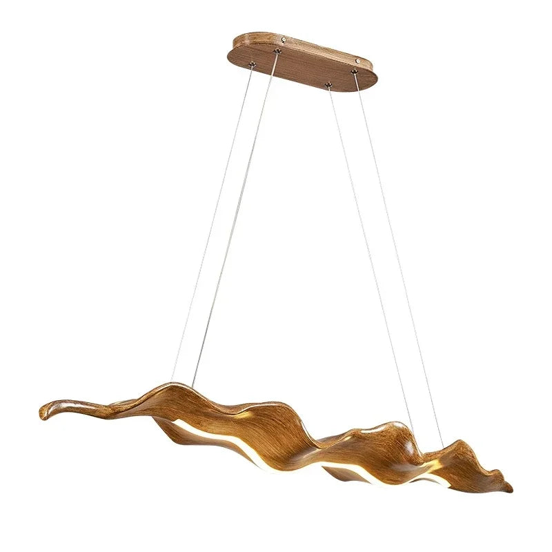 Afralia™ Resin Wood Boat Pendant Light: Nordic Dining Room Hanging Lamp