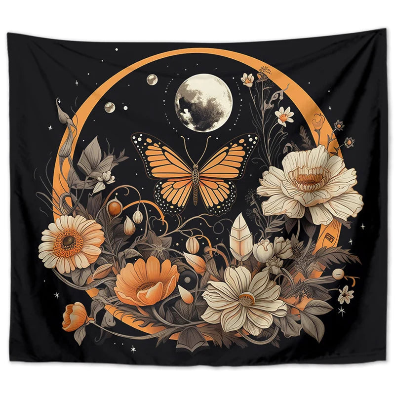 Afralia™ Sun Background Wall Tapestry for Home Decoration and Camping