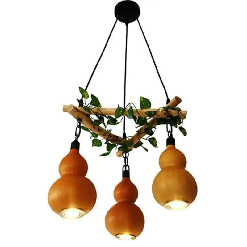 Afralia™ Zen Gourd Chandelier for Balcony, Tearoom, and Bedroom