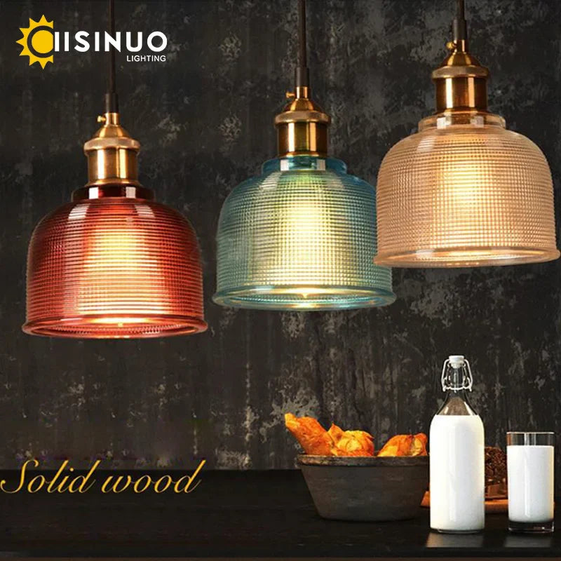 Afralia™ Glass Pendant Lights with E27 Holder for Dining Room, Bedroom, Bar, Café Décor