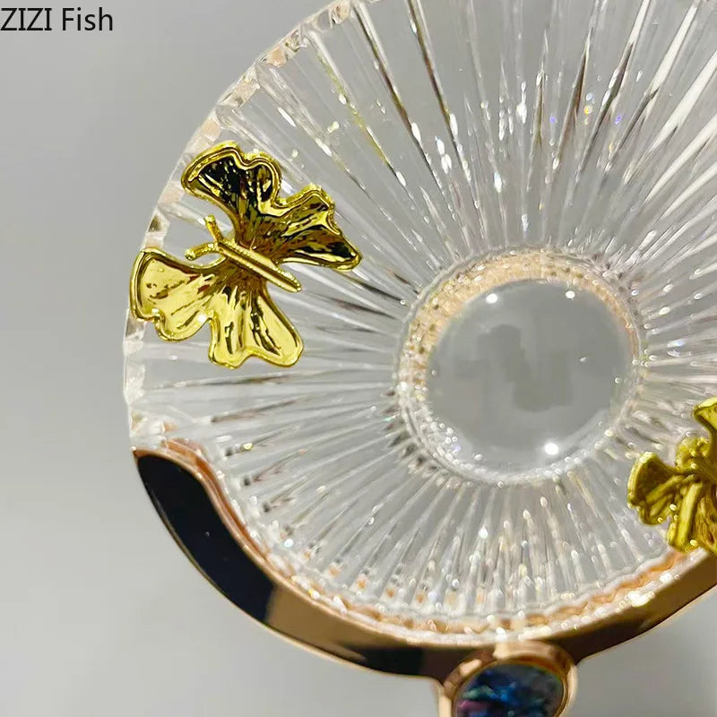 Afralia™ Luxury Dragonfly Desk Ornaments - Metal Artwork for Living Room Decor