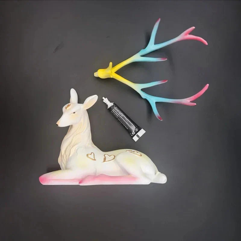Afralia™ Deer Sculpture: High-End Resin Elk Figurine for Luxury Home Decor