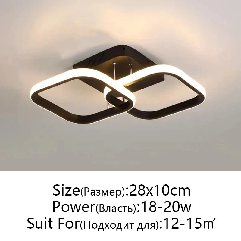 Afralia™ LED Ceiling Lamp for Modern Spaces - Minimalist Indoor Lighting