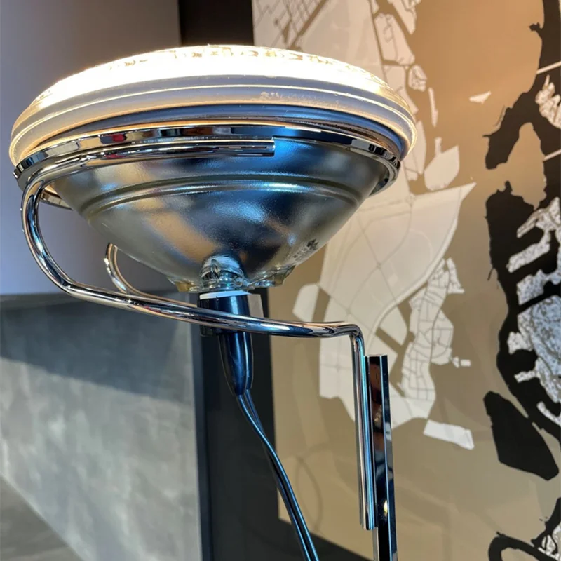 Afralia™ Toio Floor Lamp: Black, White, Red; Iron, Chrome; Italian Design; Spotlight for Bedroom, Office, Indoor