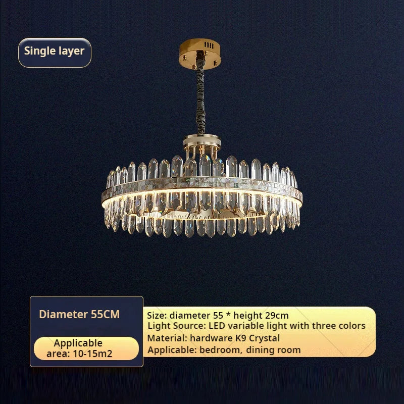Afralia™ Crystal Chandelier: Modern Luxury for Living Room, Dining Room, Bedroom