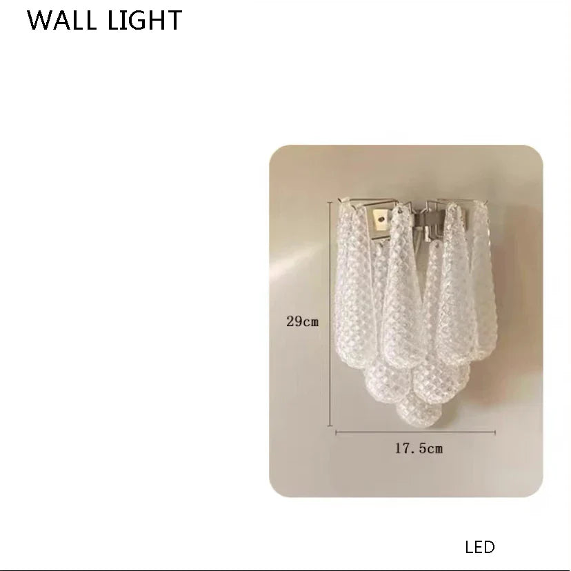 Afralia™ Elegant Glass Chandelier Lighting for Home Dining Room Decor