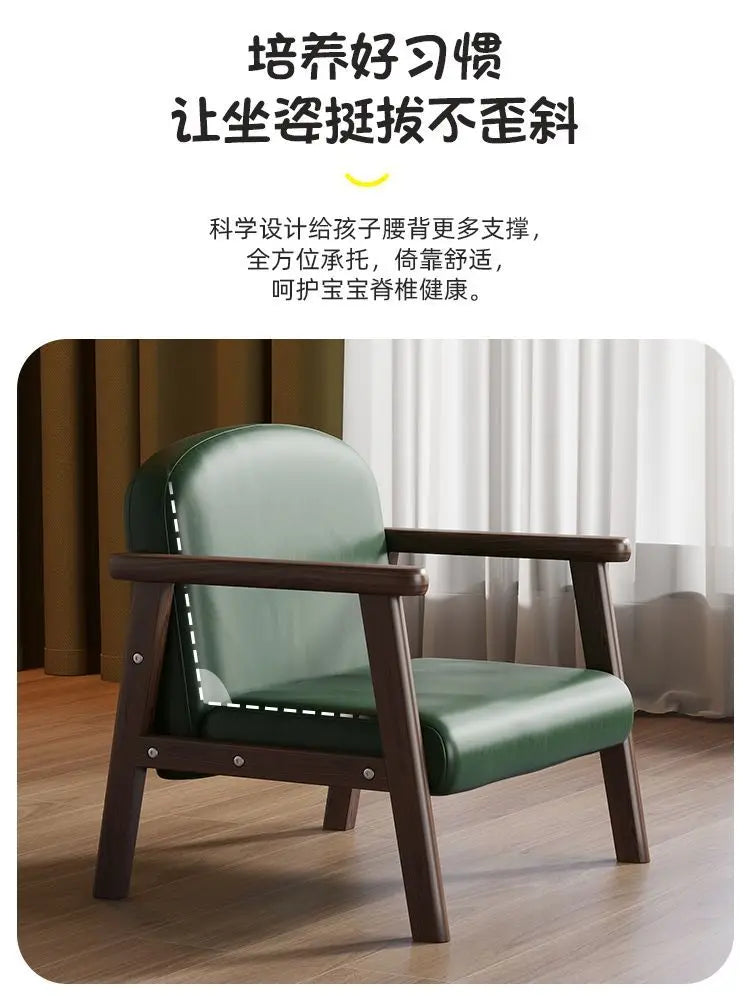 Afralia™ Kids Wooden Chair & Table Set Vintage Design for Children's Room