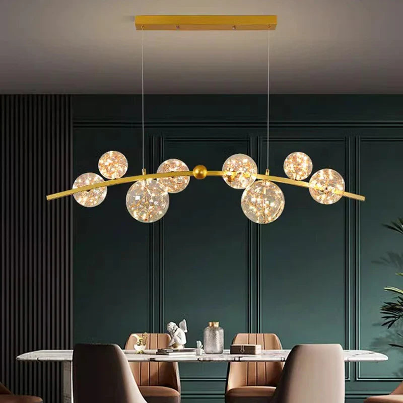 Afralia™ LED Pendant Light Chandeliers for Modern Home Decor - Indoor Living Room & Dining Room Lighting
