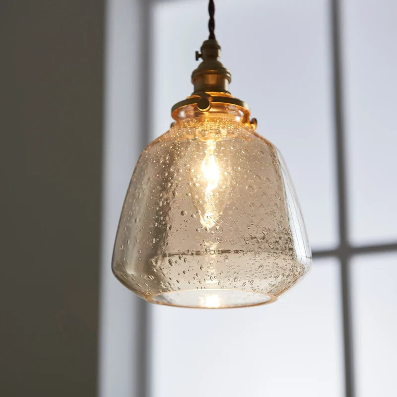 Afralia™ Glass LED Pendant Lamp for Home Indoor Lighting, Nordic Modern Hanglamp