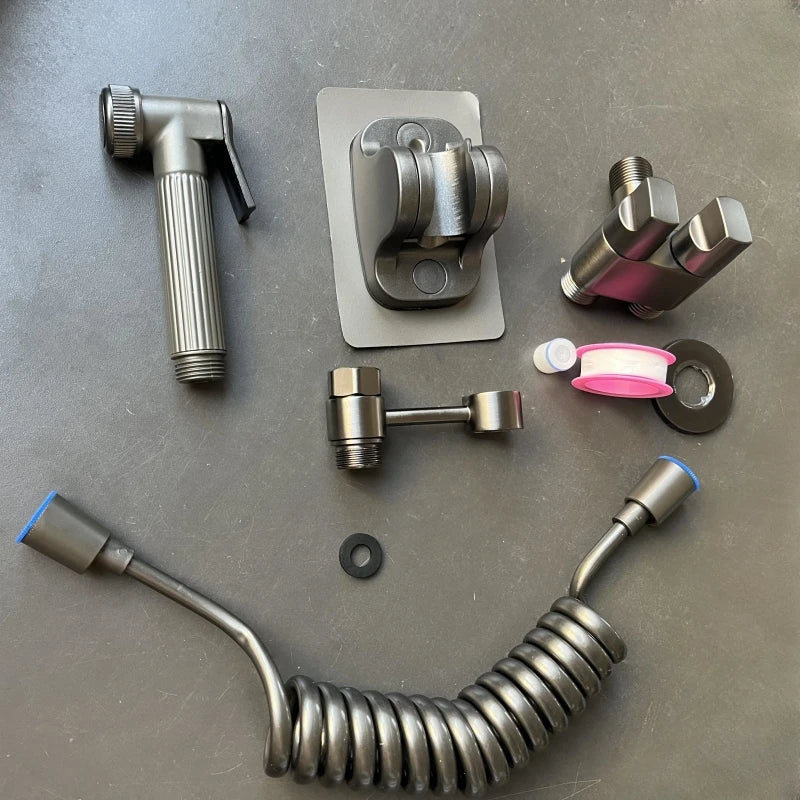 Afralia™ High Pressure Bidet Sprayer for WC - Hygienic Bathroom Set