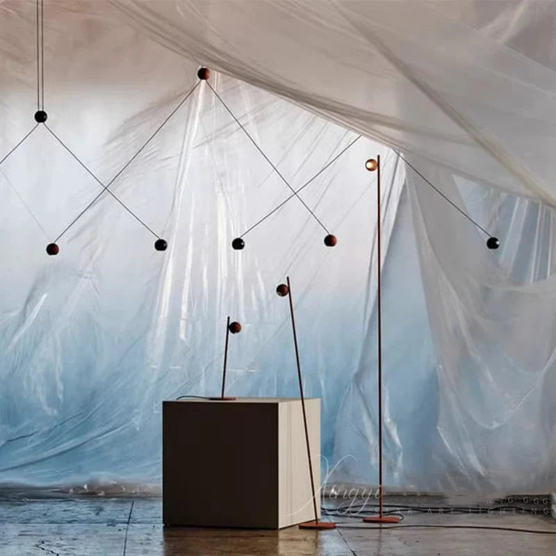 Afralia™ Black LED Floor Lamp: Sleek Minimalist Nordic Design for Home Decor