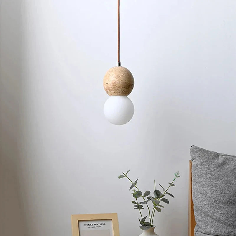 Afralia™ Yellow Limestone Wall Lamp - Modern Minimalist LED Light
