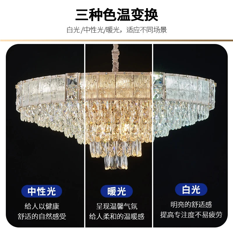 Afralia™ Modern Crystal Chandelier for Luxe Living Ambiance