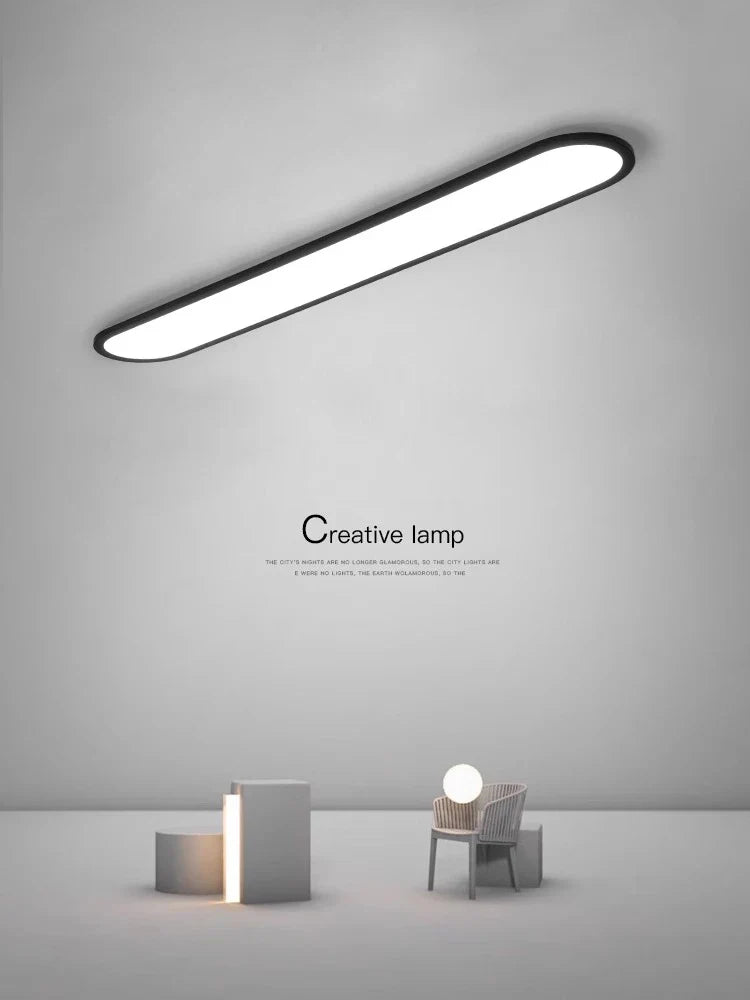 Afralia™ Oval LED Ceiling Light for Modern Minimalist Indoor Lighting Fixtures