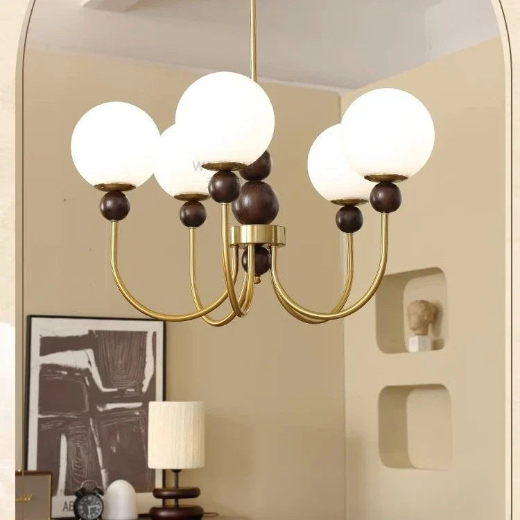 Afralia™ Vintage Chandelier Wind Lamp for Living Room, Study - French Medieval Style