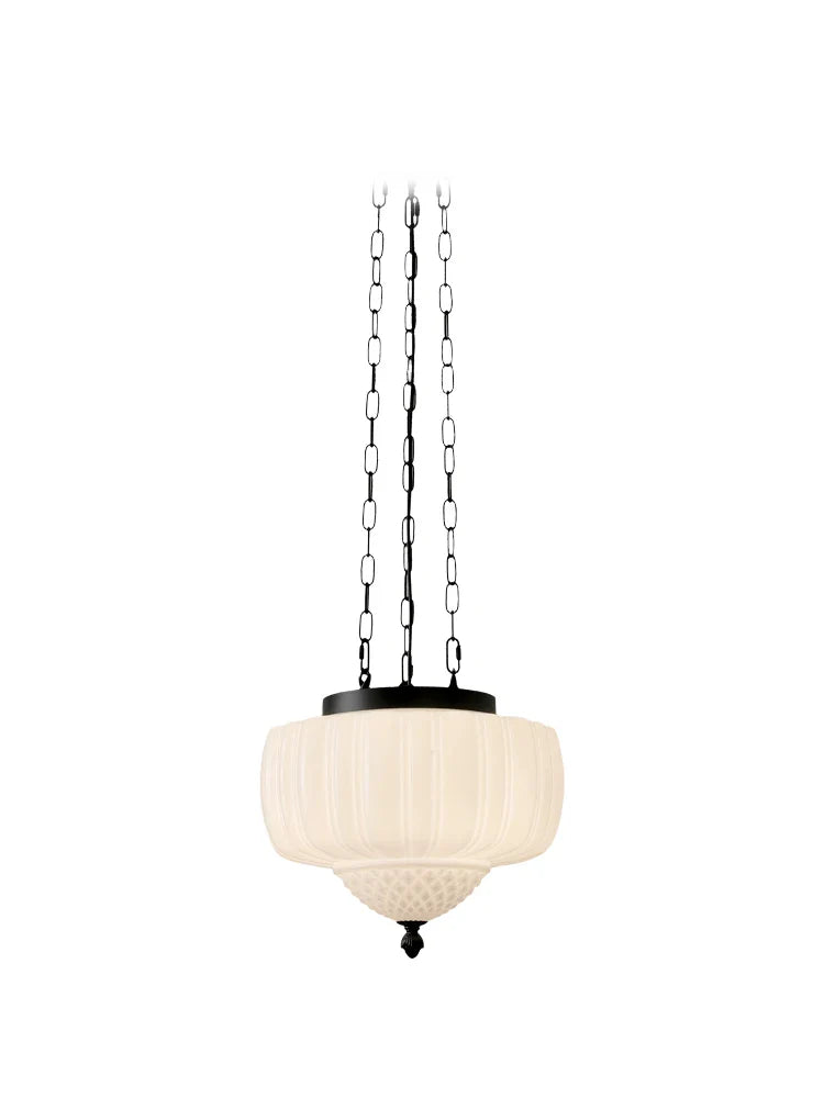 Afralia™ Milk White Glass Pendant Lamp for Modern Living Spaces