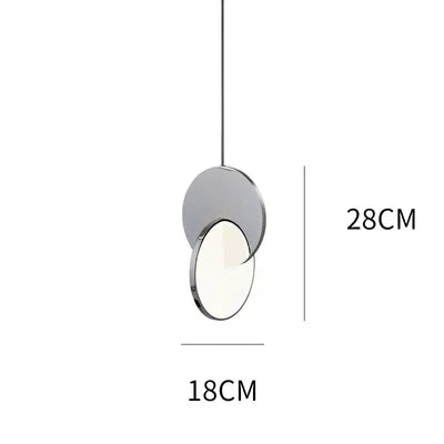 Afralia™ Stainless Steel LED Round Pendant Light - Ceiling Hanging Lamp