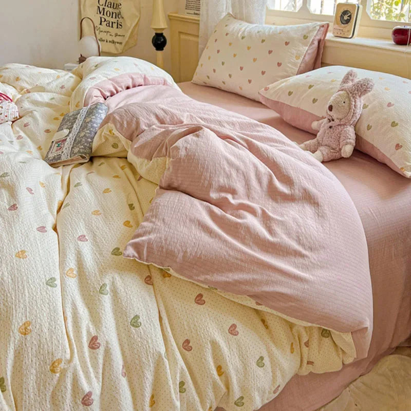 Afralia™ Soft Floral Duvet Cover - Queen King Size Bedding