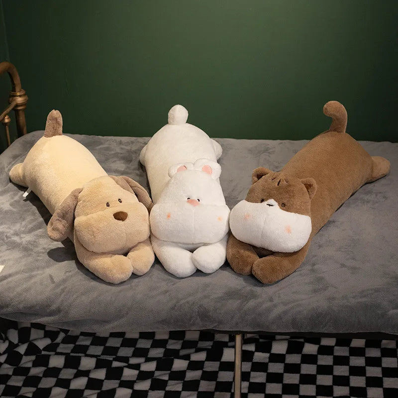 Afralia™ Dog Side Sleeper Body Pillow - Soft & Fluffy Leg Support - Cute Rabbit Design