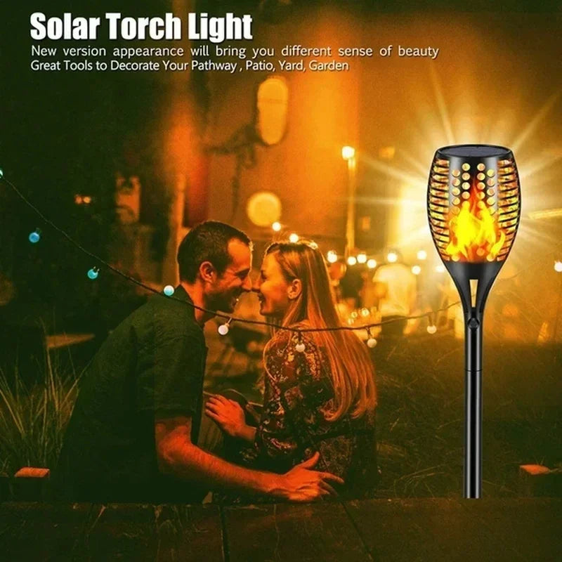 Afralia™ Solar Flame Torch Light for Garden Outdoor Decoration