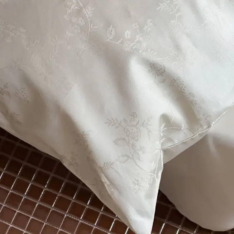 Afralia™ Chinese Style 100% Cotton Jacquard Duvet Cover Set - Luxury Queen Bedding