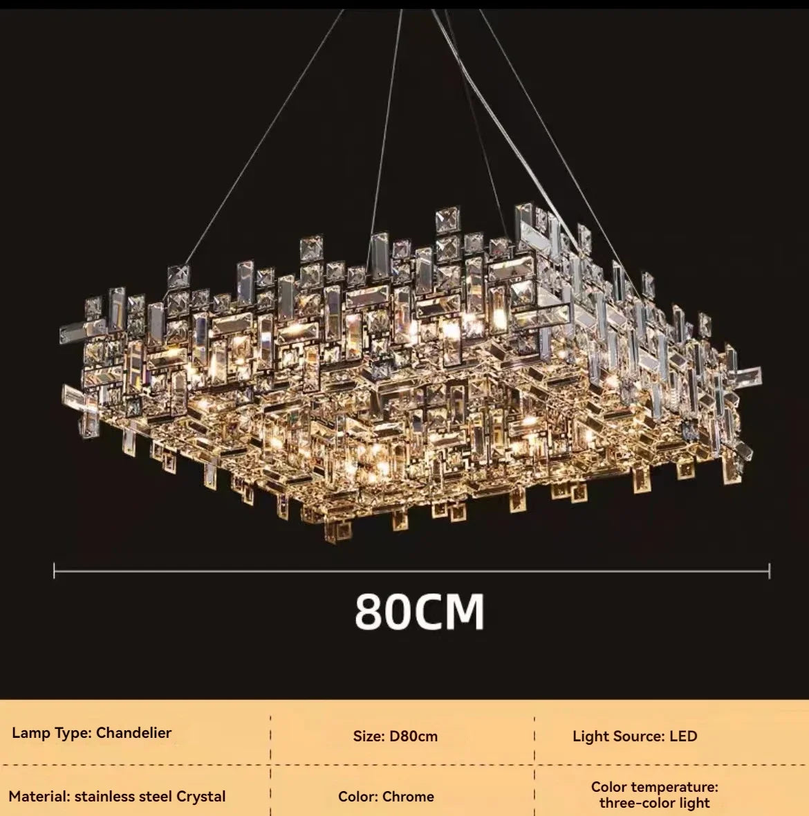 Afralia™ Luxury Crystal LED Chandelier for Elegant Living Spaces