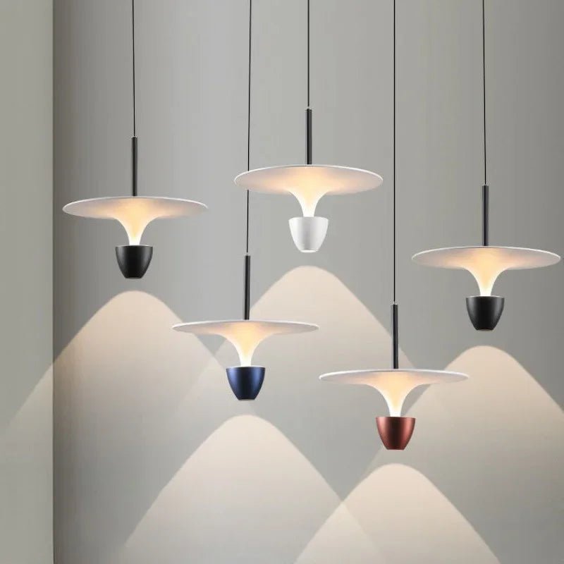 Afralia™ Nordic Minimalist LED Chandelier for Bedroom, Restaurant, Bar - Interior Lighting Solution