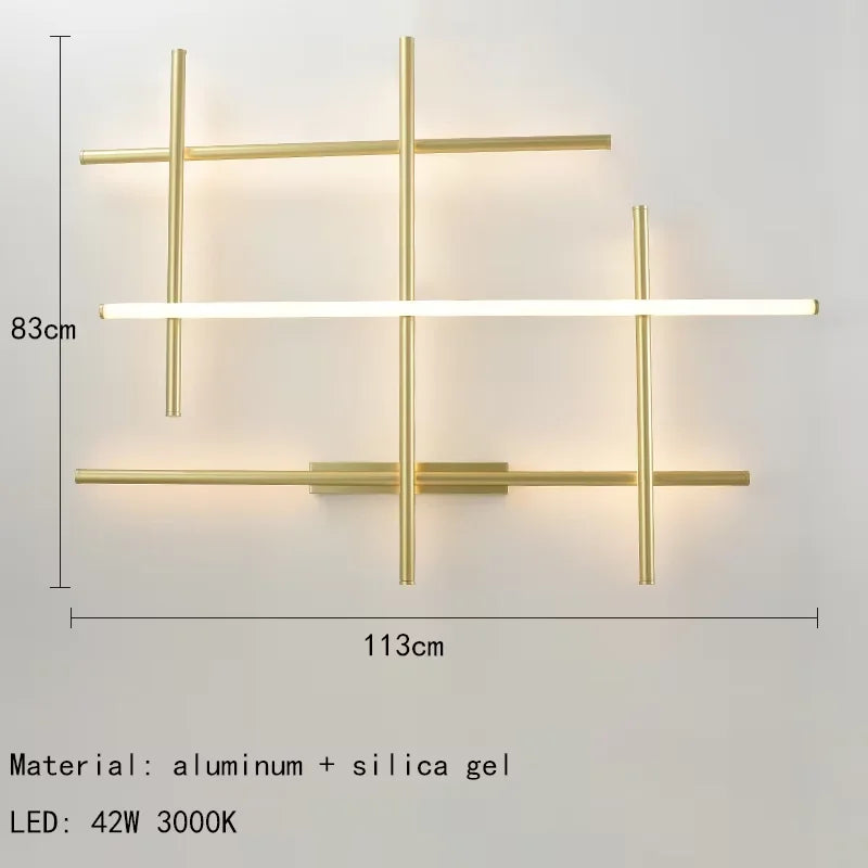 Afralia™ LED Linear Ceiling Chandelier Italian Designer Luxury Dining Room Chandelier